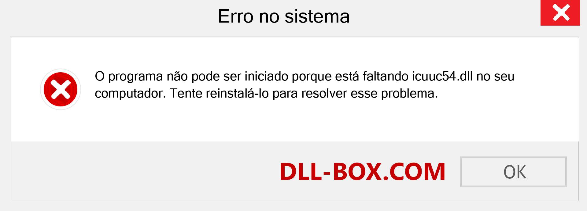 Arquivo icuuc54.dll ausente ?. Download para Windows 7, 8, 10 - Correção de erro ausente icuuc54 dll no Windows, fotos, imagens